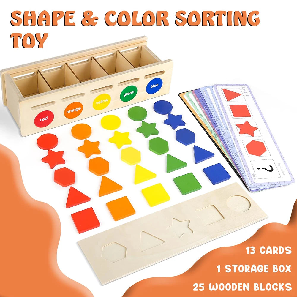 LullabyGlow™ Montessori Shape Sorting Box