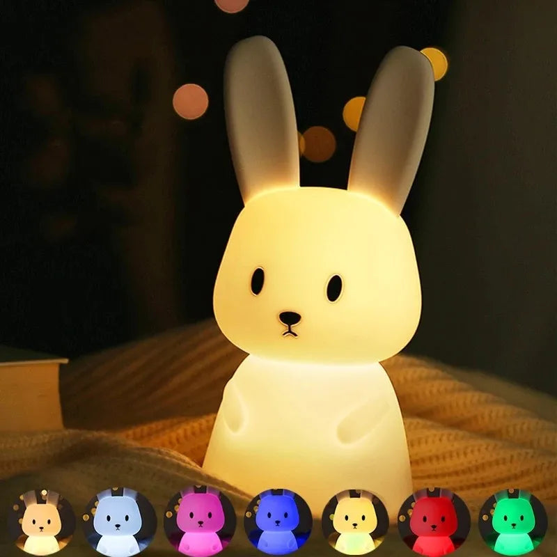 DreamGlow™ Baby Night Light – Soft Silicone Nursery Lamp