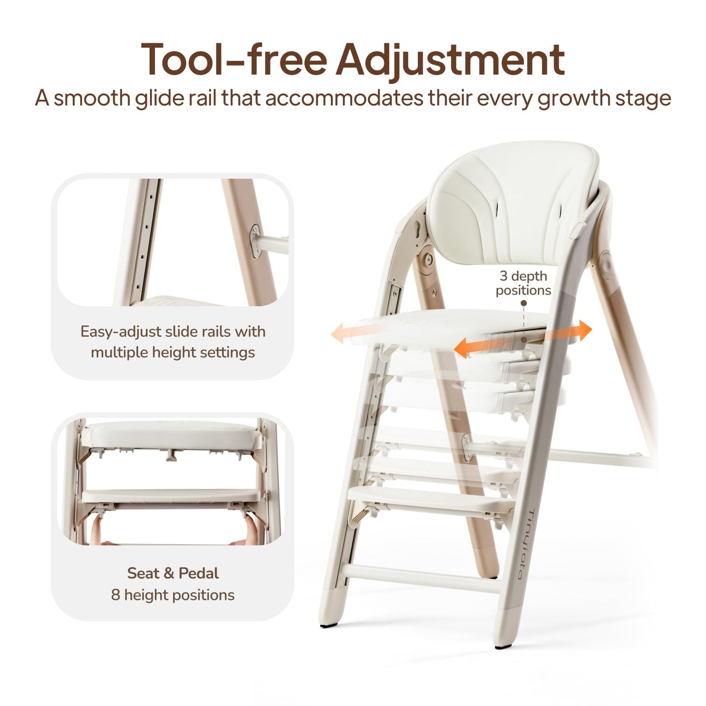 Tinyiota High Chair for Babies and Toddlers
