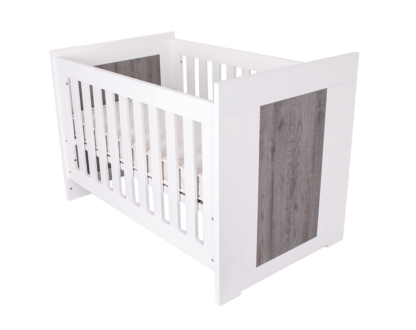 Love N Care Lucca Cot, White/Ash
