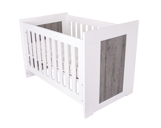 Love N Care Lucca Cot, White/Ash