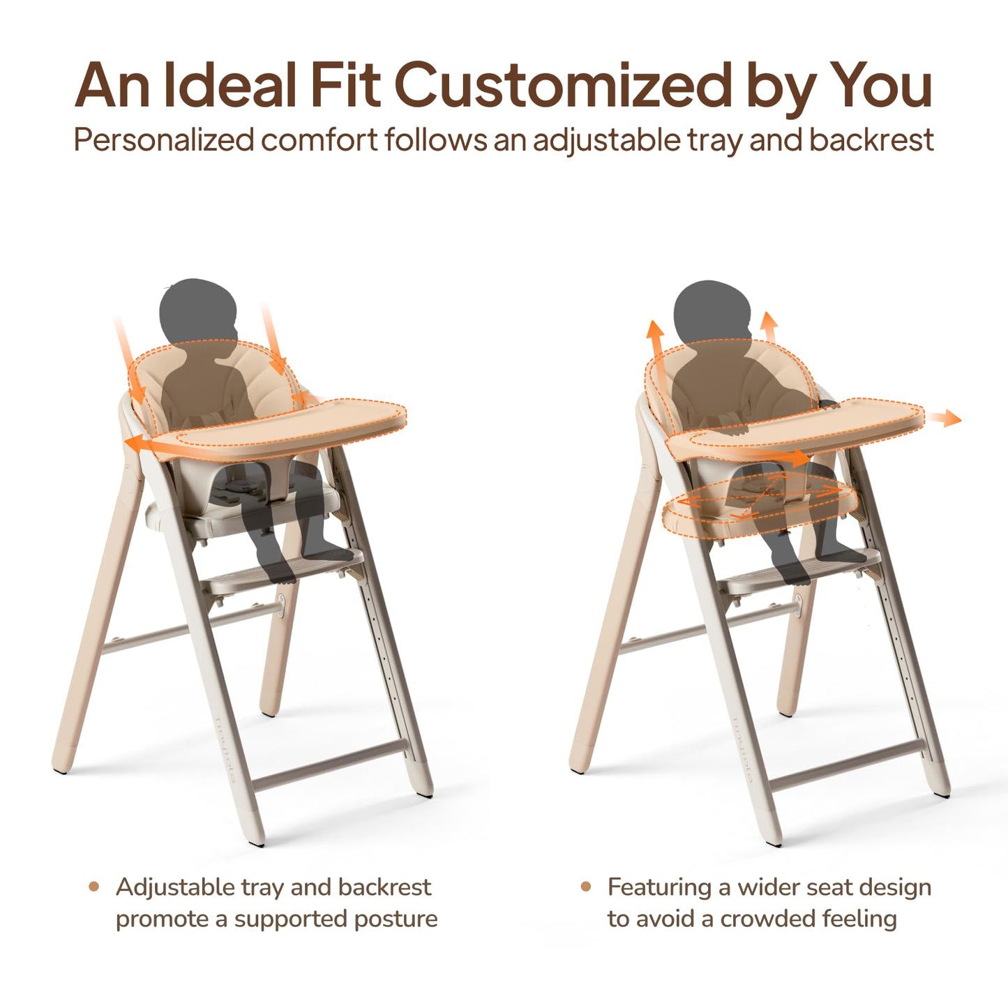 Tinyiota High Chair for Babies and Toddlers