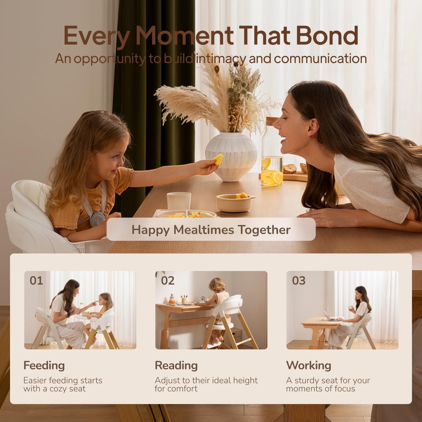 Tinyiota High Chair for Babies and Toddlers