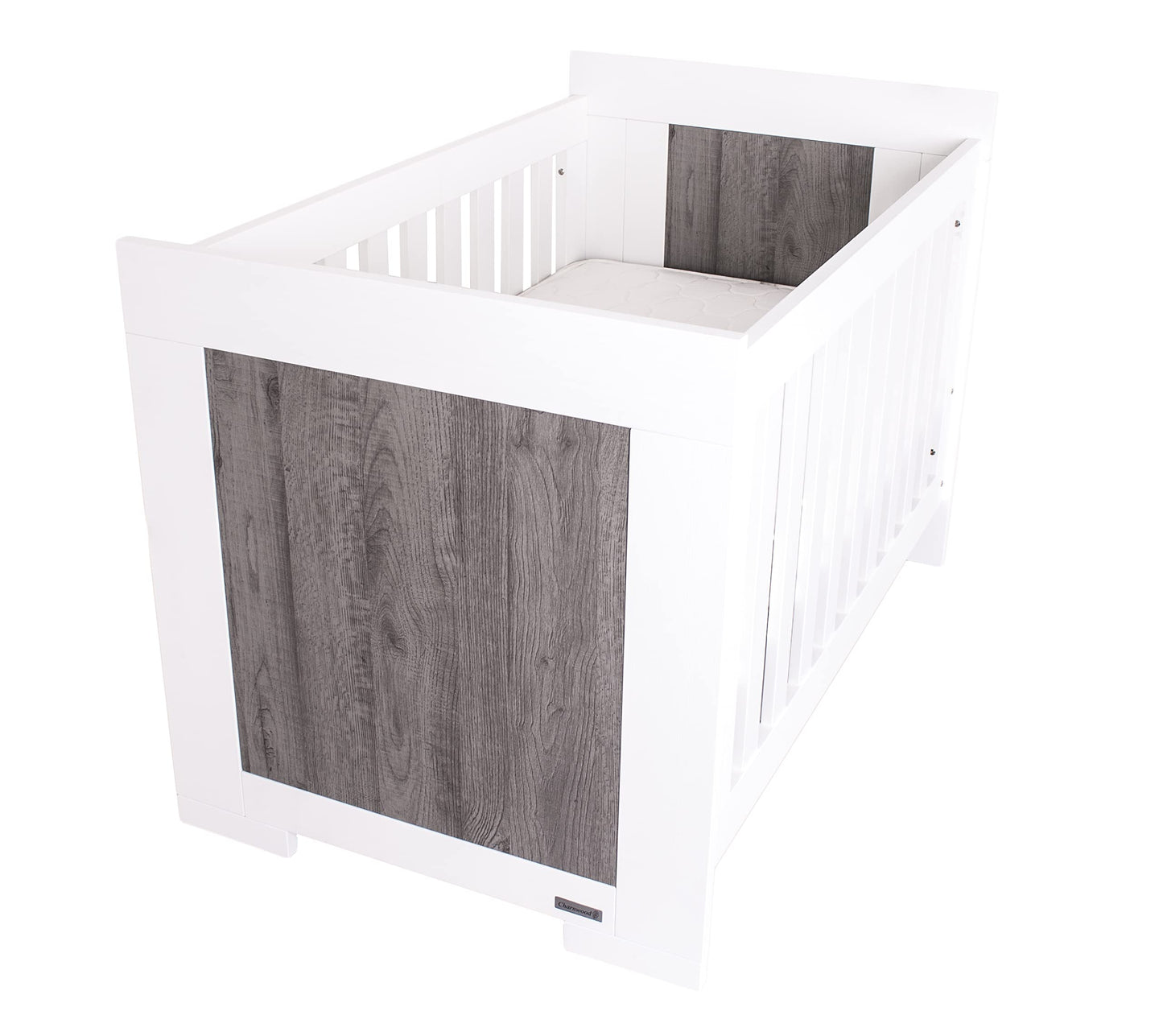 Love N Care Lucca Cot, White/Ash