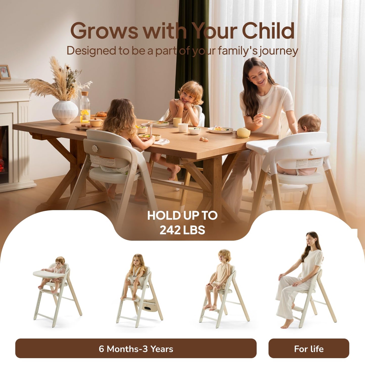 Tinyiota High Chair for Babies and Toddlers