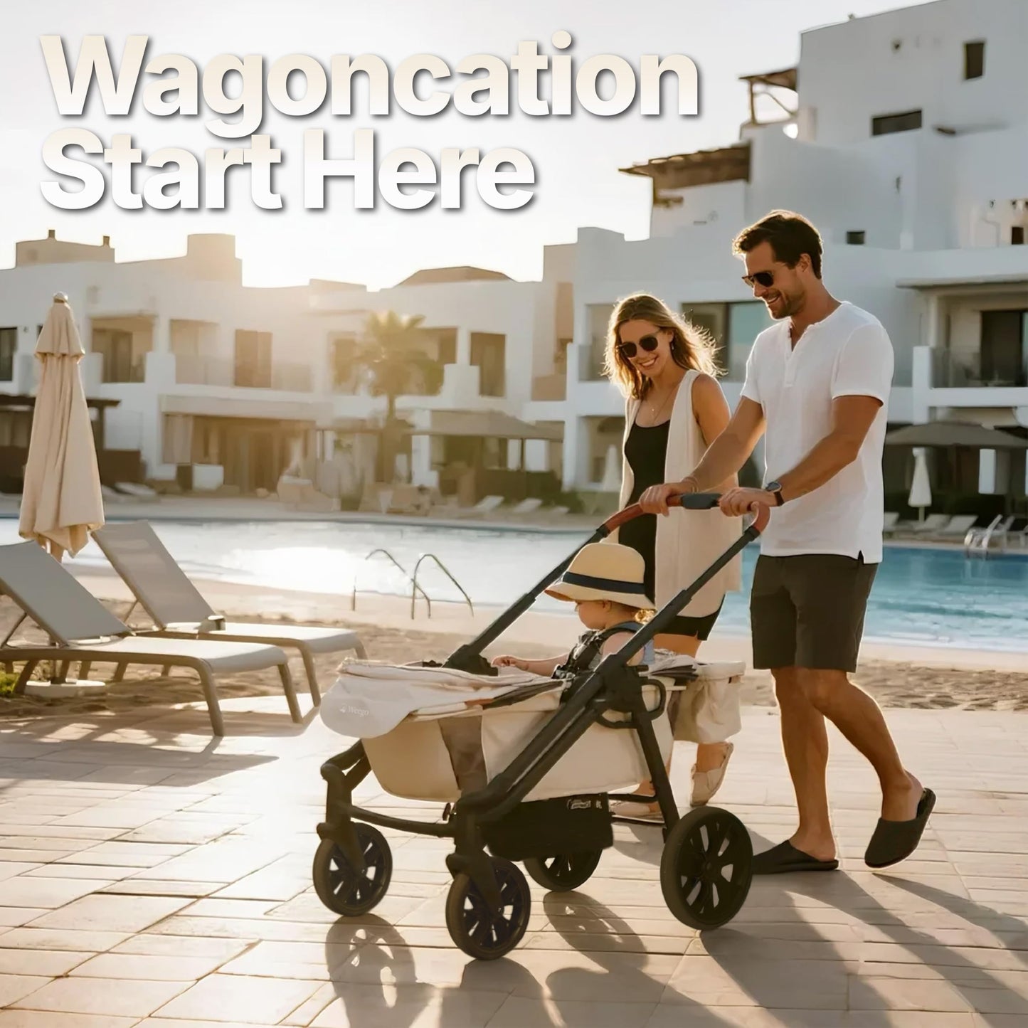 Weego Tandem Wagon Stroller for 2 Kids