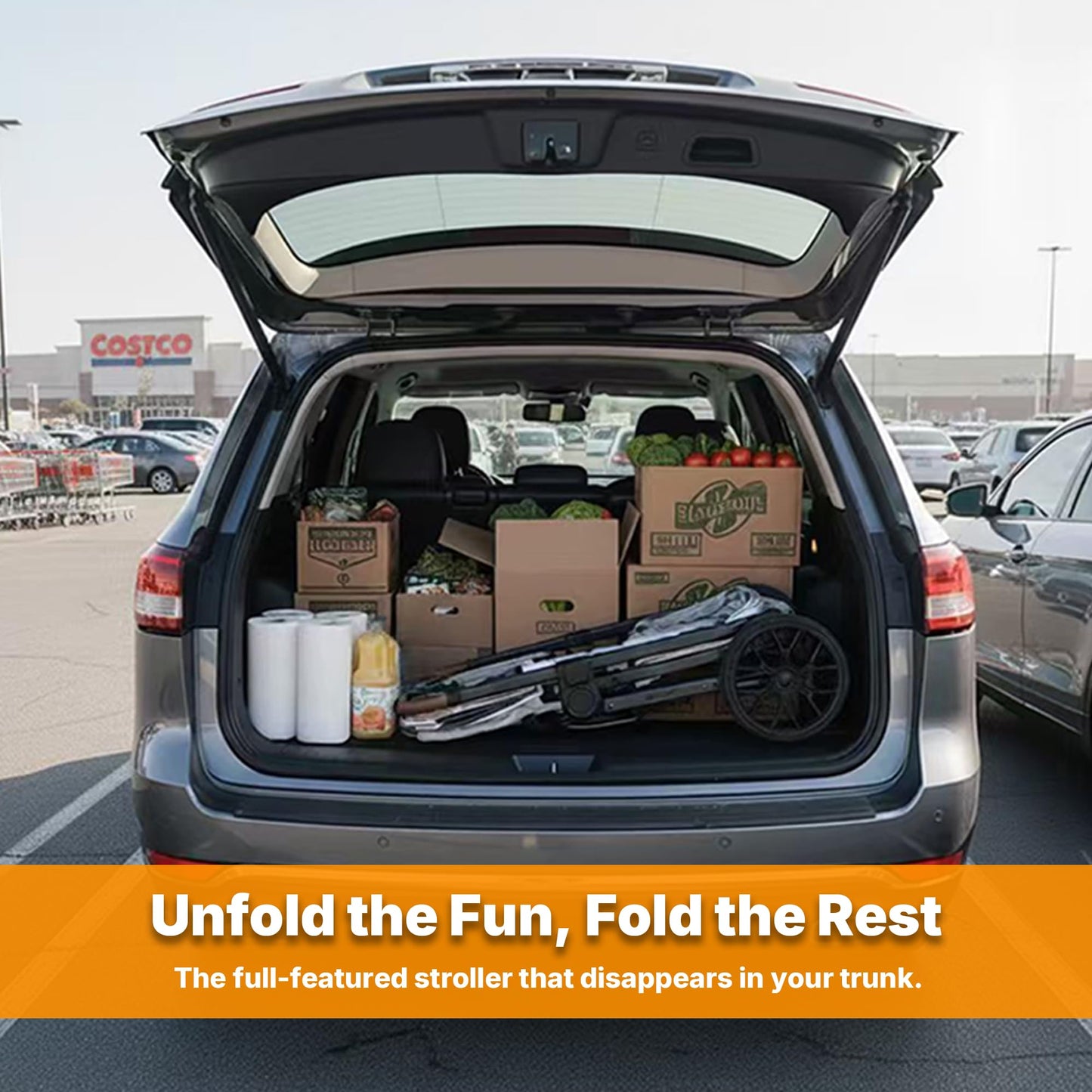 Weego Tandem Wagon Stroller for 2 Kids