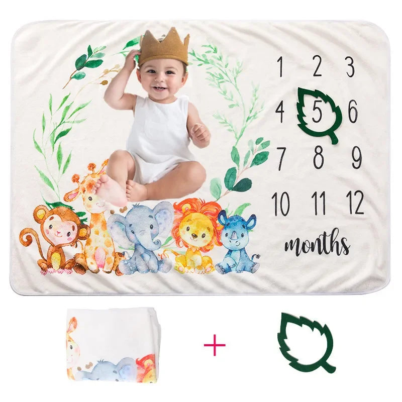 Jungle Milestone Blanket
