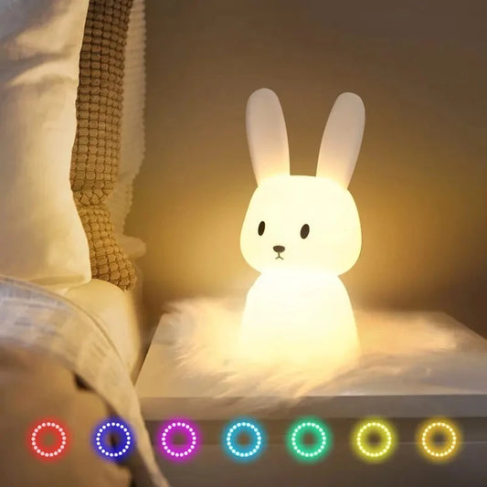 DreamGlow™ Baby Night Light – Soft Silicone Nursery Lamp