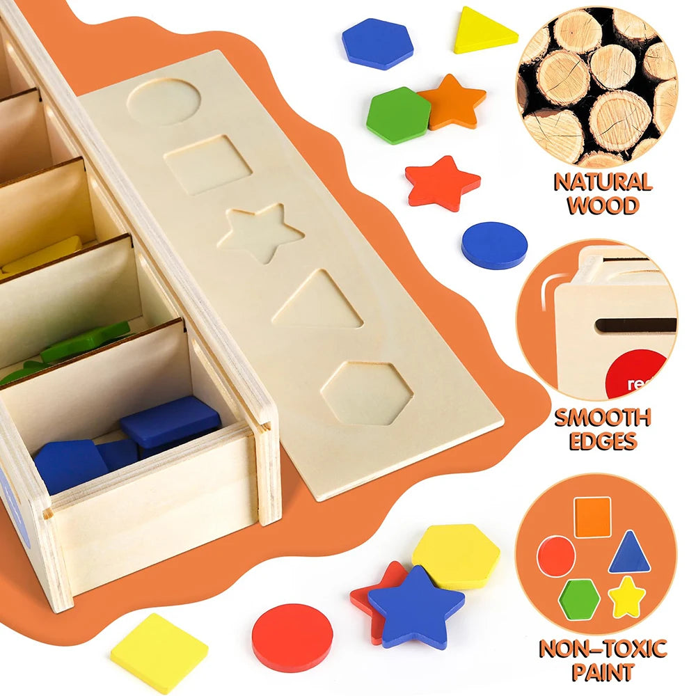 LullabyGlow™ Montessori Shape Sorting Box